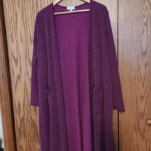 Lularoe Sarah long bubble cardigan